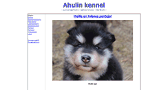 Desktop Screenshot of ahulinkennel.fi